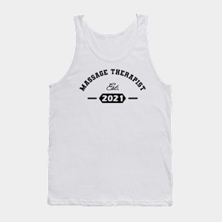 Massage Therapist Est. 2021 Tank Top